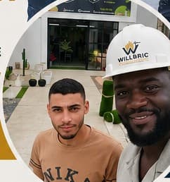 Moudze Fodouop Wylliam Bricard, Fondateur & Directeur de Projets de Willbric Construction, sur un chantier